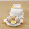 Egg Steamer 4 Cavities Egg Boiler Machine Microwave Egg Cooker for Microwaves Egg Poacher for Quick Making Breakfasts