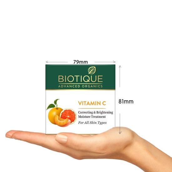 Biotique Корректирующий и осветляющий нежирный крем для лица с витамином С для всех типов кожи, 50 г | Younge