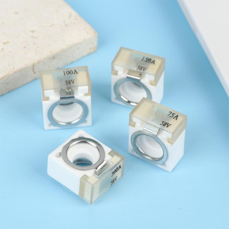 30A-600A Battery Terminal Mount Fuse Block Kit 58V With Single Stud 5/16" Marine Rated Battery Fuse For Boat Truck Rv
