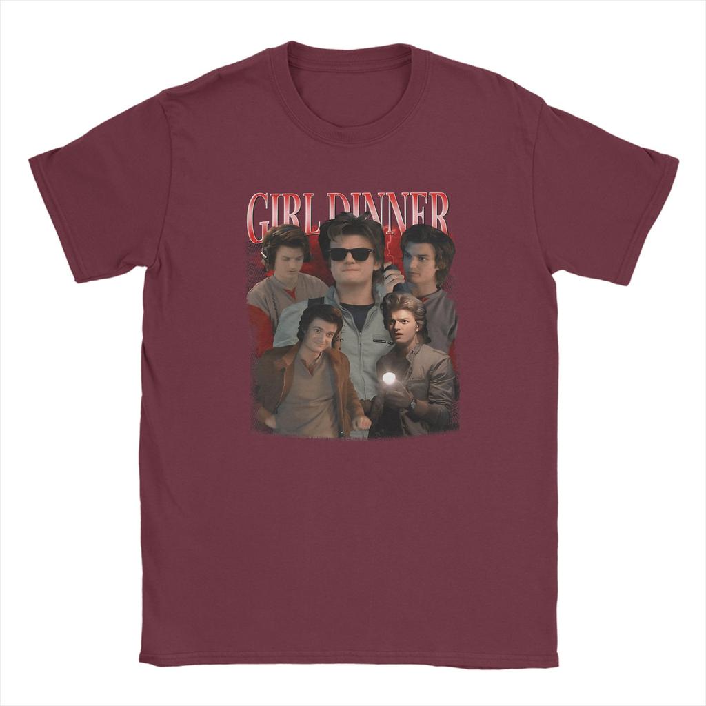 Steve Harrington 2025 Tv Show Tshirts Unisex Funny 100 Cotton Tee Shirt Crew Neck Short Sleeve T Shirts Party Clothes