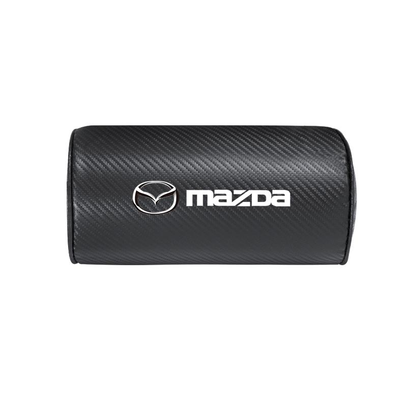 2025 Hot Car Seat Headrest Cushioning Carbon Leather Neck Pillow For Mazda 2 6 3 CX5 CX80 CX70 CX90 MX30 CX60 CX50 CX30 BT50 e-T