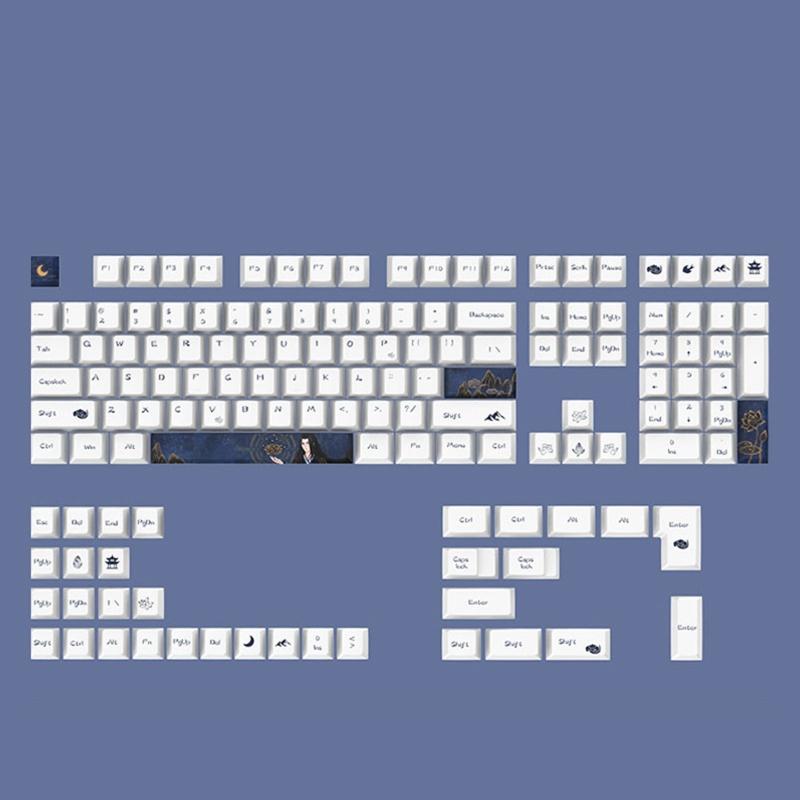 Высота колпачков клавиш для 108-клавишной 5-сторонней сублимационной механической клавиатуры PBT колпачки клавиш подходят для клавиатуры 61 64 84 87 96 98