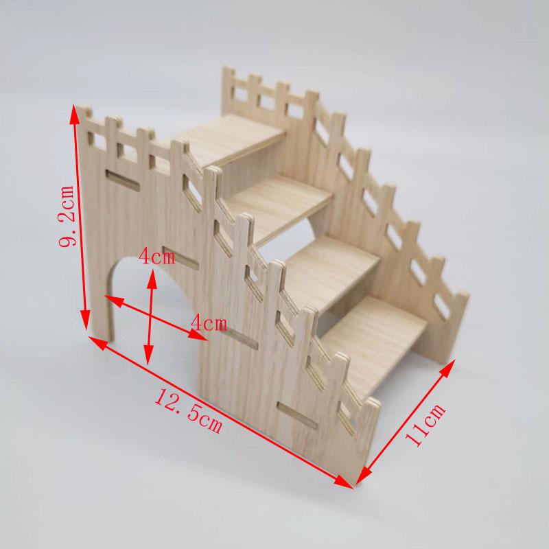 Hamster Solid Wood Villa: Nest, Hideaway, Toy & Ornament for Small Pets