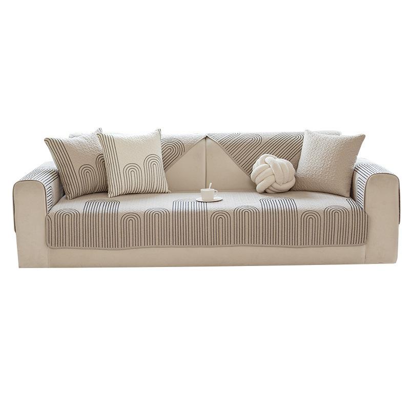 Heavy-Duty Sofa Cover With Secure Fit, Decorative Couch Cover And Reversible Sofa Slipcover For Lounge Areas