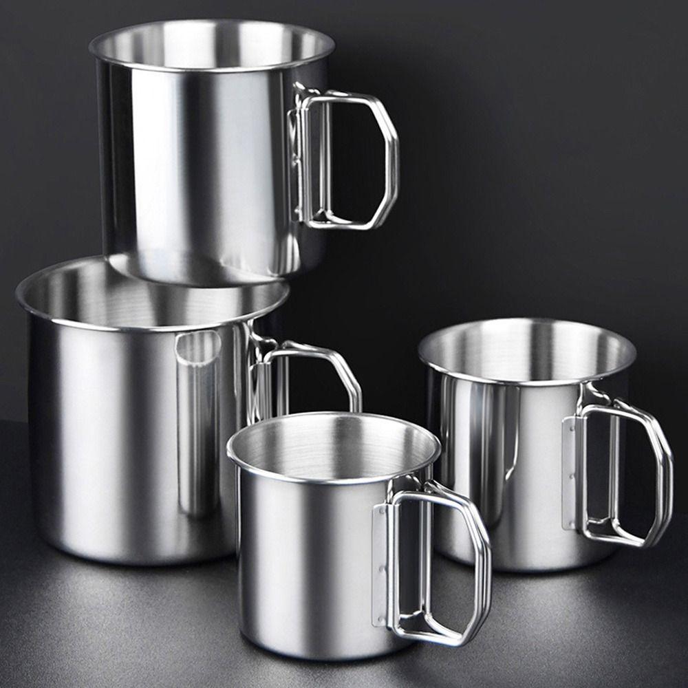 Stainless Steel Water Cup Portable Water Cup Accessories Gifts Drinking Cup