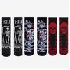 Retro Gothic Dark Skull Skeleton Doll Crew Socks Elastic Unisex Cotton Women Men Funny Stocking Novelty Harajuku Chic Boho Socks