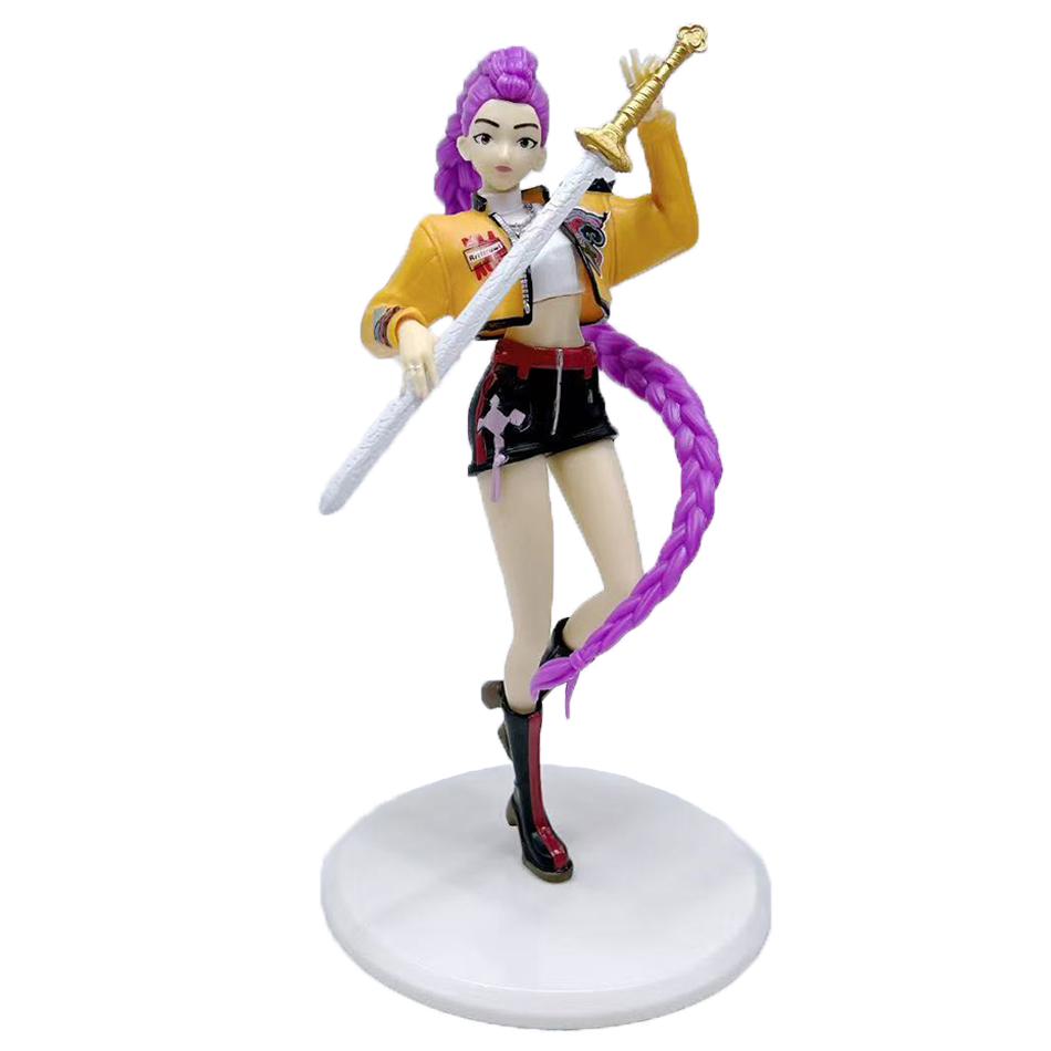 New 20CM Anime Kpop Demon Hunters Action Figure Model Toy Demon Hunters Rumi Ornament Collection Figures Model Toy For Kid Gift