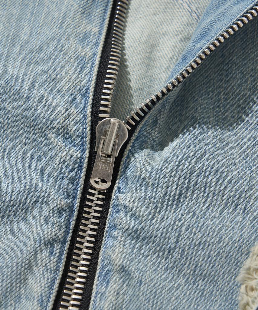 Libere Denim Biker Jacket / Bule
