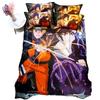 Naruto Comic Pattern Bedding Set Duvet Cover And Pillowcases Soft Lightweight For Students