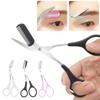 Безопасный триммер для бровей, инструменты для макияжа, ножницы для бровей из нержавеющей стали с расческой, бритва для удаления волос, инструменты для формирования бровей