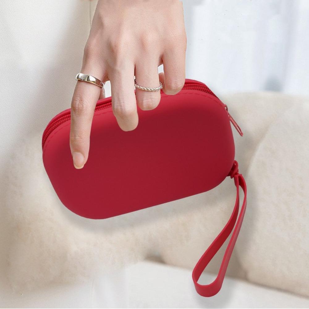 Силиконовая косметичка для хранения с застежкой-молнией, держатель для кистей для макияжа, портативная косметичка для женщин