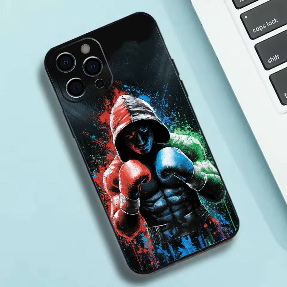 Боксерские обои Чехол для телефона Силиконовый Мягкий Для IPhone 17 16 15 14 13 12 11 X XR Plus Pro Max Plus