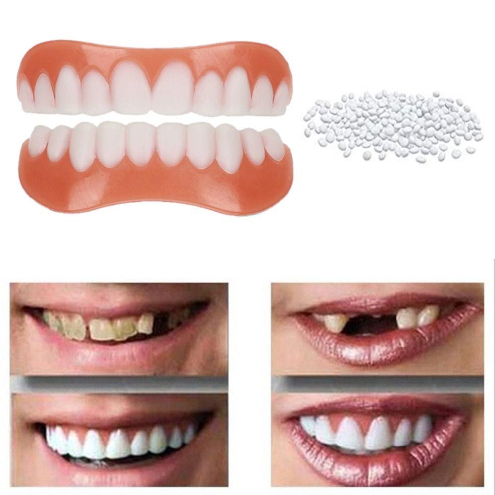 with Filling Teeth Glue Upper Lower Veneers Teeth Smile Teeth Braces Dentures Paste Teeth Makeup