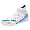 Football shoes popular high-top broken nails children adult professional training shoes large size 2024 sports shoes