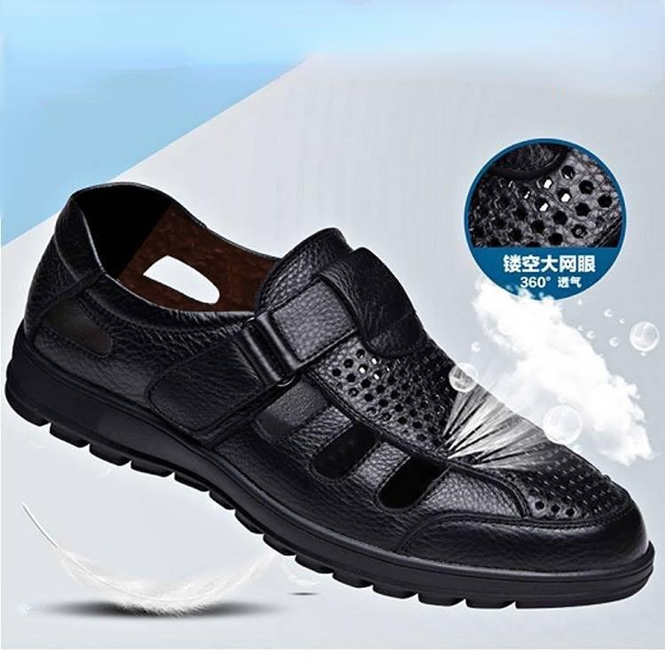 Модные летние мужские сандалии, модная повседневная обувь, мужские сандалии с открытыми носками, дышащая пляжная обувь с мягкой подошвой, легкая обувь для отдыха на открытом воздухе