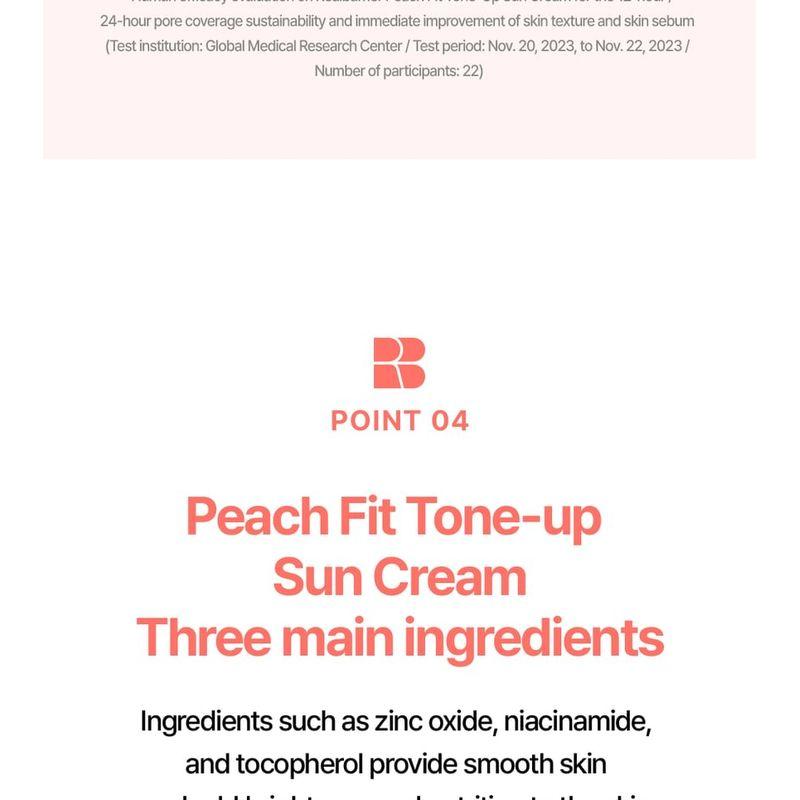Realbarrier - Peach Fit Tone-Up Sun Cream