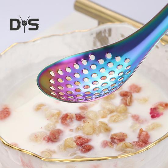 Ложка с прорезями, пищевой гладкий полированный, термостойкий, без деформации, фильтр, яичный желток, икра, дуршлаг, ложка, кухонные принадлежности, кухонные принадлежности