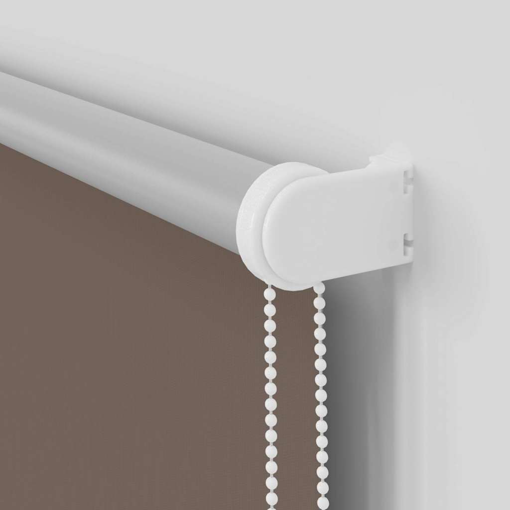 Blackout Roller Blind Coffee Brown 150x230 cm Fabric Width 146.6 cm