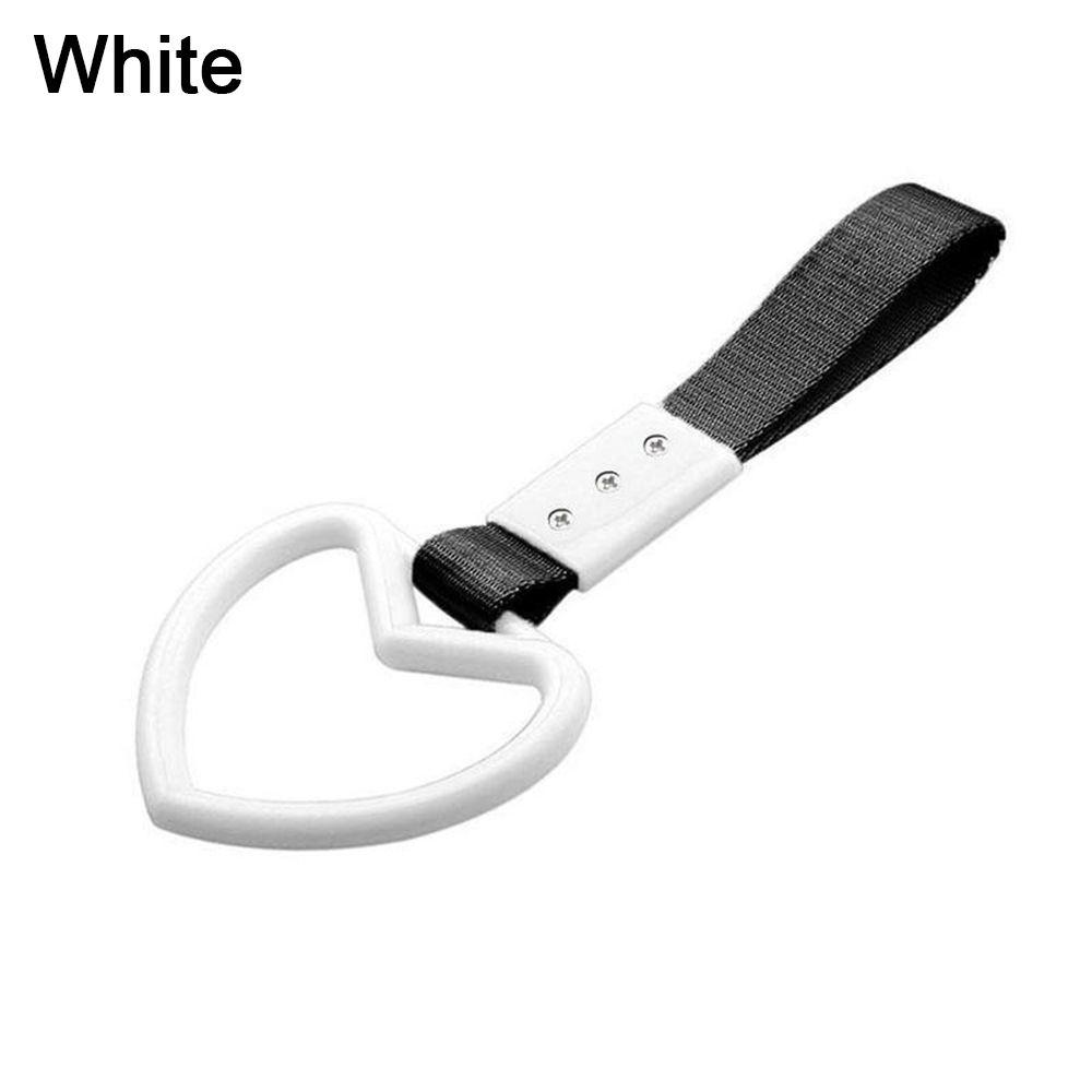 Drift Towing Rope Subway Handle Charm Car Accessory Handle Strap Heart Shape Strap Tow Ring