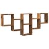 Wall Shelf Vintage Wood Look 159 x 18 x 66 cm Engineered Wood