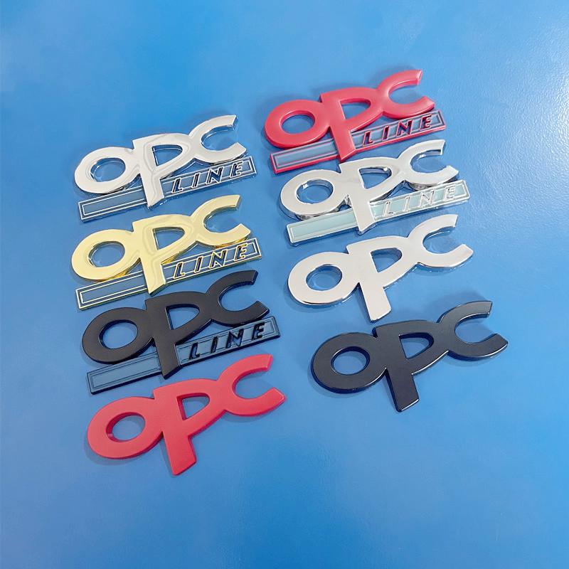 3D Metal OPC Line Car Rear Boot Trunk Emblem Badge Sticker Decal Accessories For Opel Insignia Corsa E Astra z0 H J D Zafira Vectra