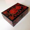 Wooden Lacquer Jewelry Storage Box, Hand-painted Jewelry Box, Double-layer Jewelry Box