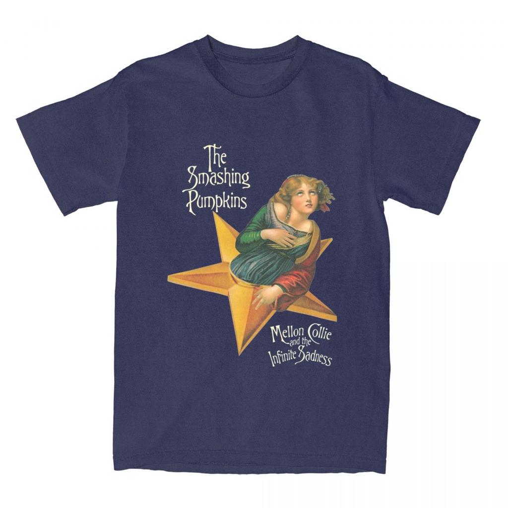 Футболка The Smashing Pumpkins Пляжная Mellon Collie and the Infinite Sadness YK Футболки Хлопковая Футболка Для Унисекса Топ Футболки