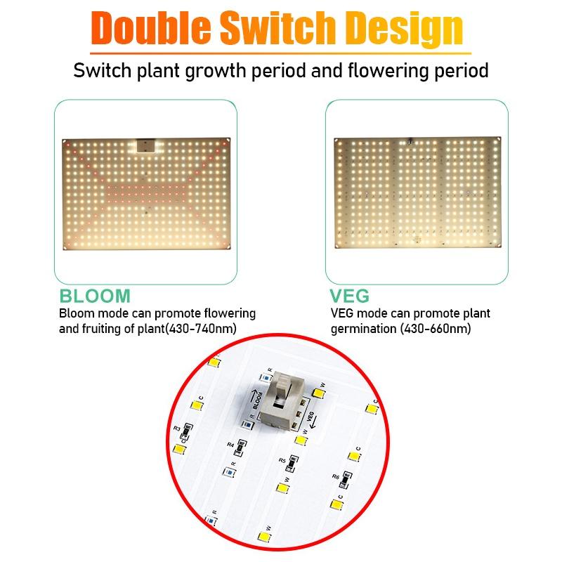 8000 Вт Светодиодная лампа полного спектра Ультратонкий светильник для выращивания Светодиодная лампа для растений Теплицы Комнатная фитолампа Гроутент 45*30 см