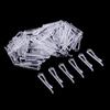 200Pcs Plastic Clear Sewing Clips For Shirt Craft Trouser Peg
