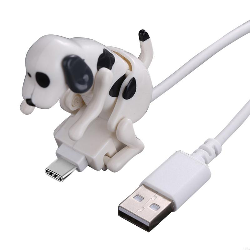 Забавный кабель-зарядка для телефона с собачкой Touch Dog для Type-C, подвижный бродячий пес, быстрая зарядка, кабель USB C с сенсорным переключателем