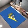 Yellow and Blue Cádiz C.F. Logo Carpet suitable as a non-slip mat for the living room or bedroom sofa