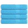 VidaXL Towels 4 Pcs Turquoise 100x200 Cm 360 G/m² 100% Cotton, Beach Towel, Guest Towel, Large Towel 136987