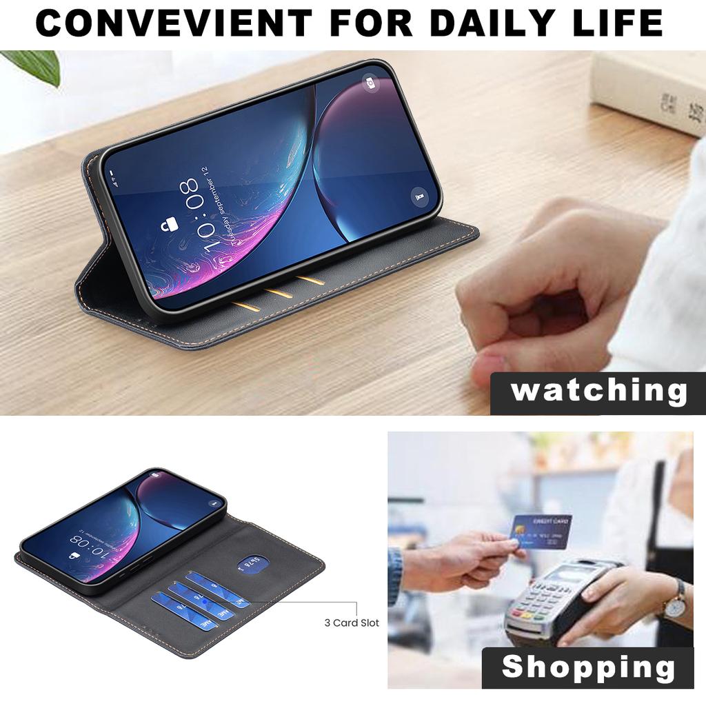 Для Xiaomi Redmi Note 15 Pro 4G (Глобальный) Кожаный чехол BINFEN COLOR BF18 Чехол-подставка для телефона с отделениями для карт