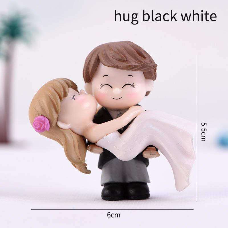 Wedding Party Decor 1 Pair Cute Boy and Girl Lovers Fairy Garden Miniatures PVC DIY Micro Landscape MIT