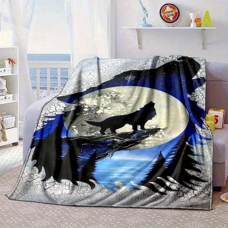 Wolf Pack Wilderness Blanket Flannel Blanket Throw Blanket Sofa Cover Blanket Soft Premium Blanket Picnic Blanket Tv Blanket Gifts