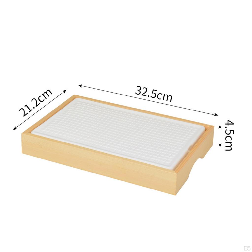 Ice Sushi Serving Platter Board Food Dish, Durable,Ice Dish for Restaurant