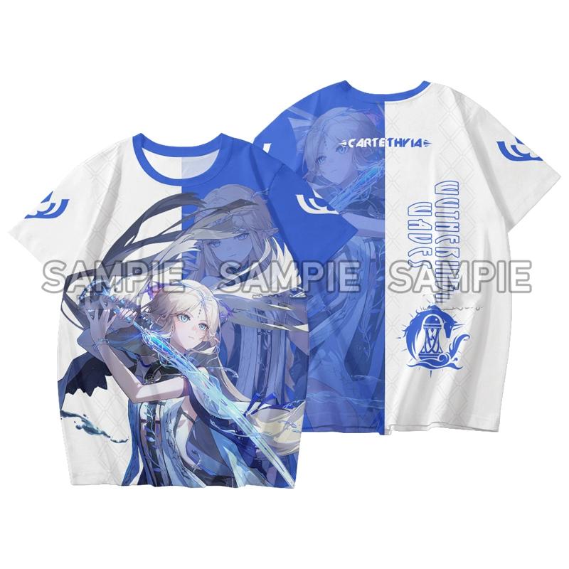 Popular Game Wuthering Waves Cartethyia Cosplay T-shirts 3D Buling Print Kids Anime Top Summer Men Women Short Sleeve O-Neck Tee