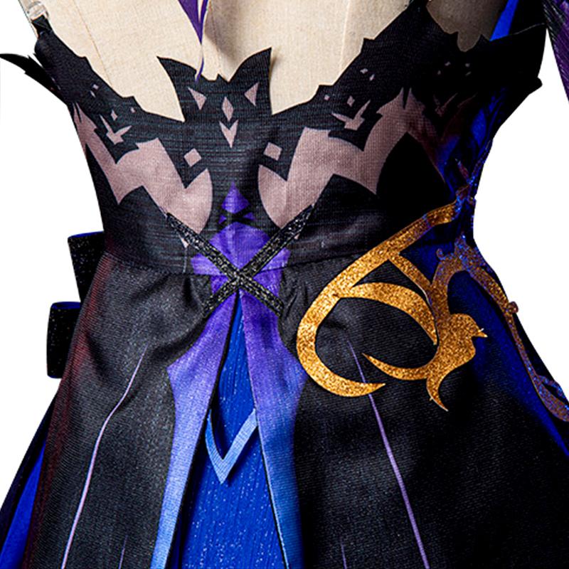 High-quality Genshin Impact Keqing Cosplay Costume Uniform Wig Anime Chinese Style Halloween Costumes Game