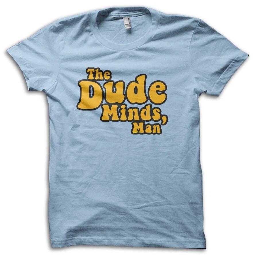 The Big Lebowski "The Dude Minds, Man" Bowling 90s Retro Movie T-Shirt M5630