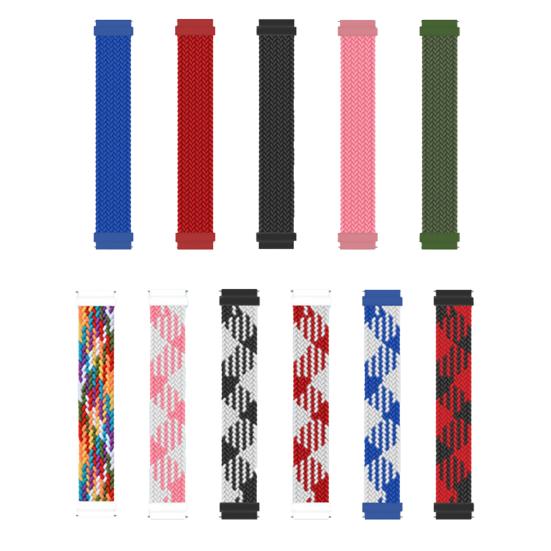 Плетеный нейлоновый ремешок 20 мм/22 мм, эластичный ремень, сменная петля для браслета Solo для Garmin
