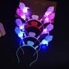 Women LED Light Up Headband Women Flame Luminous Hair Hoop New Year Headband Party Prom Rave Accessories