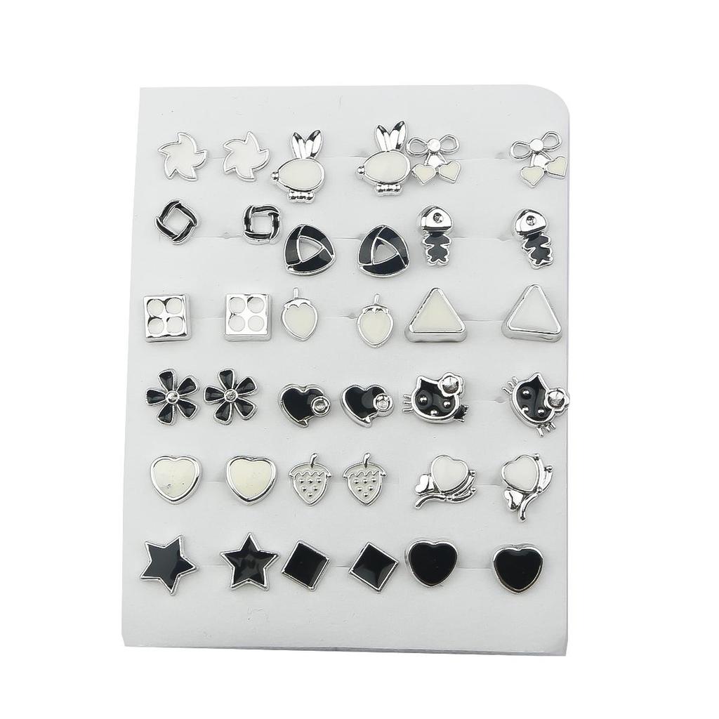 18 пар изысканных маленьких серег-гвоздиков, наборы для женщин и детей, ювелирные изделия из сережек