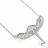 Harry Potter sterling silver Flying Key Necklace with crystal Elements