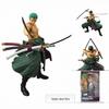 Фигурка экшн One Piece Зоро Стиль трех мечей: Ручная роспись модели с изображением Зоро, Луффи, Эйса и Михоука