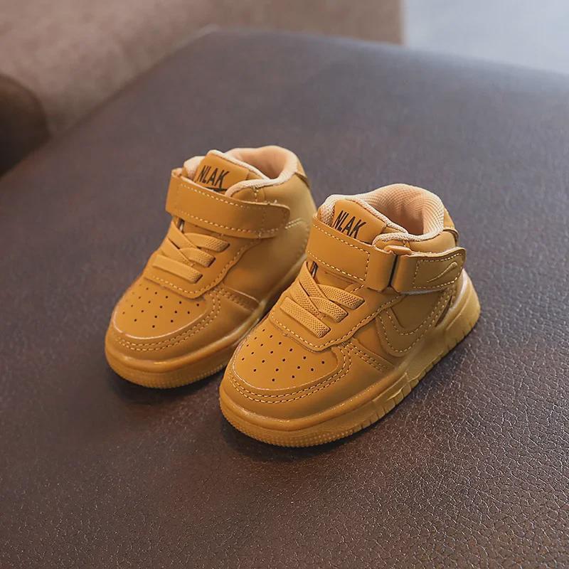 Осенняя нескользящая спортивная обувь средней высоты 2024 года для малышей - унисекс