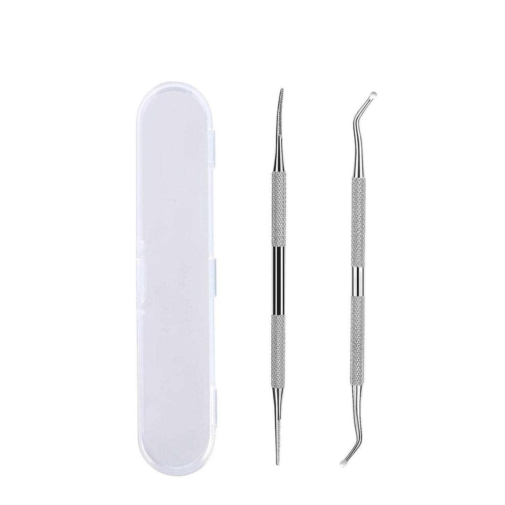 Набор для маникюра и педикюра из нержавеющей стали: В комплект входят средство для удаления мозолей, кусачки для ногтей и игла для удаления прыщей.