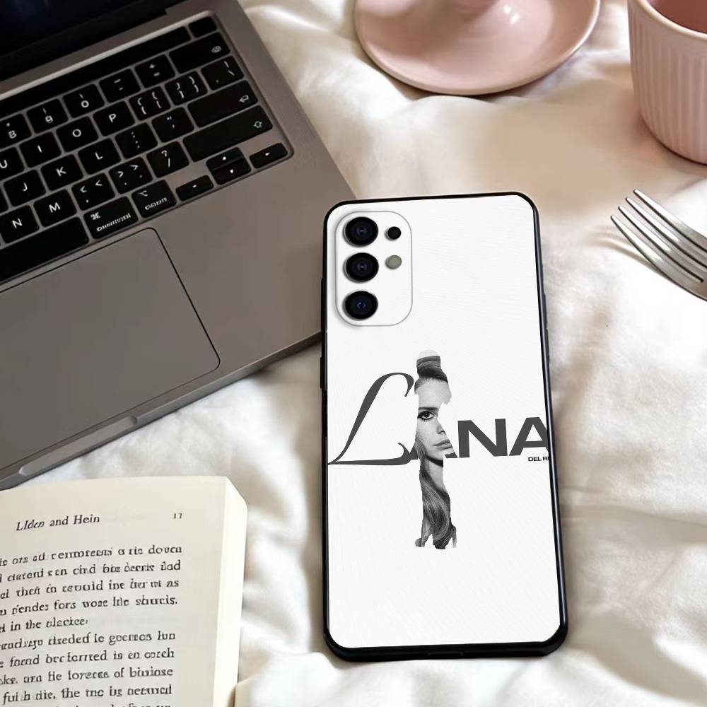 Чехол для телефона Lana del Rey Singer для Samsung S25,24,23,22,30,21,10,9,Ultra,Plus,Lite,FE,4,5 G Мягкий черный чехол