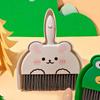 Dustpan and Brush Set Cartoon Mini Portable Cleaning Broom with Dust Pan for Desk Rabbit