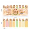 Cute Cartoon Capybara Bunny Dog Index Sticker Writable Notebook Test Paper Page Mark Classify Sticky Note Kawaii Planner Sticker