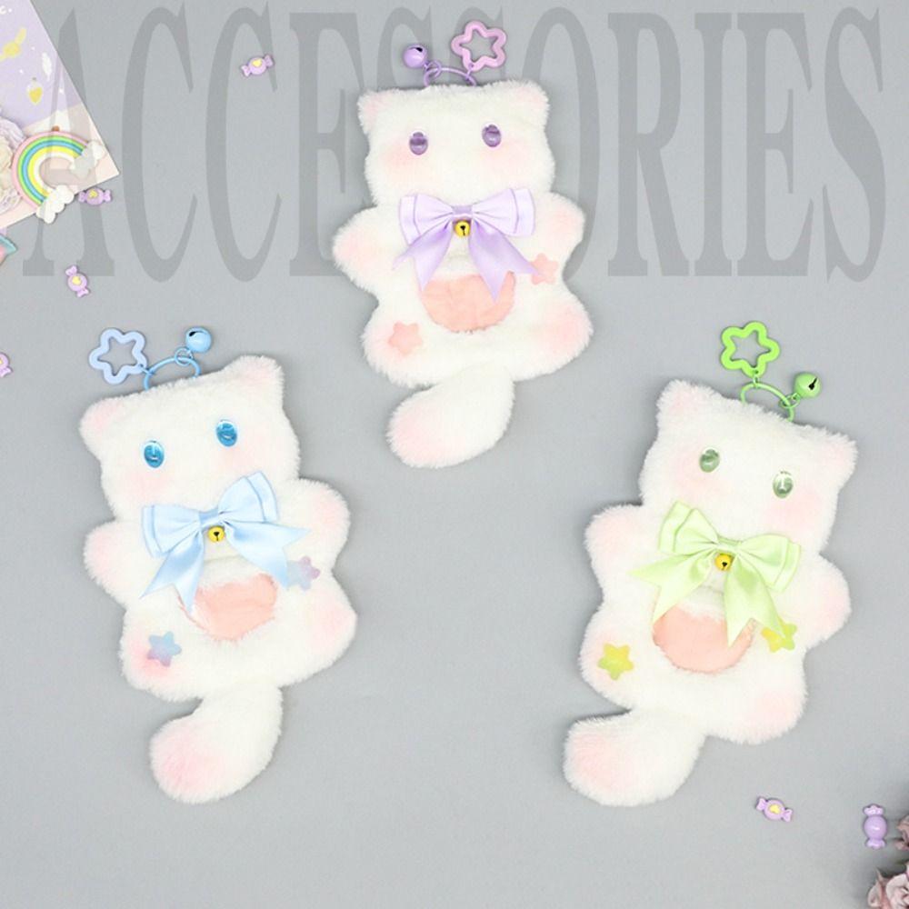 Cartoon Cat Anime Pins Display Base Plush Badge Decoration Tray Cute Badge Holder Fans Chasing